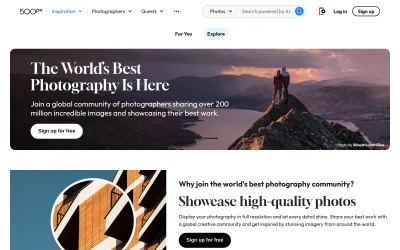 500px.com screenshot