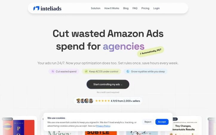InteliAds.io screenshot