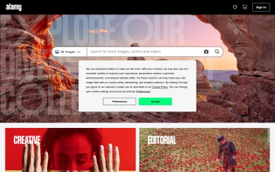 alamy.com screenshot