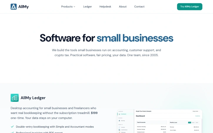 Preview of allmy.software