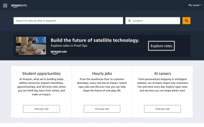 amazon.jobs screenshot