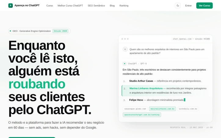 aparecanochatgpt.com.br screenshot