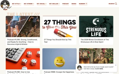 artofmanliness.com screenshot