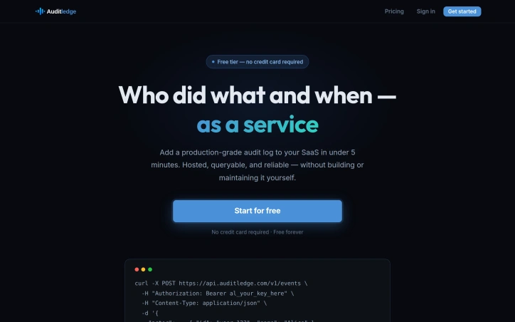 auditledge.com screenshot