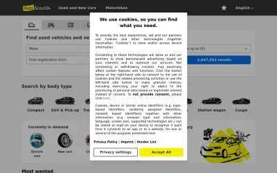 autoscout24.com screenshot