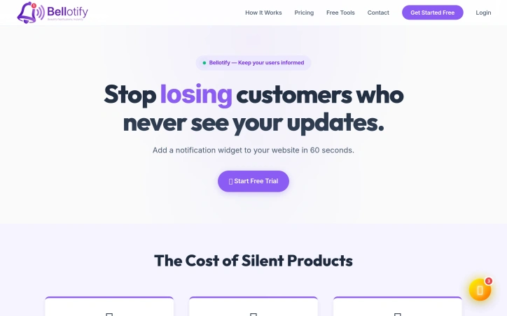 bellotify.com screenshot