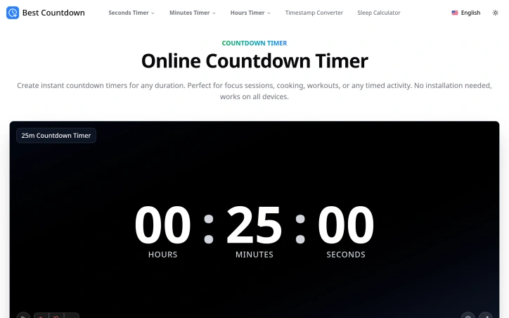 bestcountdown.com screenshot