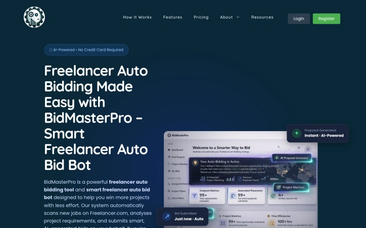 bidmasterpro.com screenshot