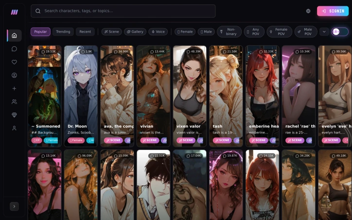 Preview of blushly.chat