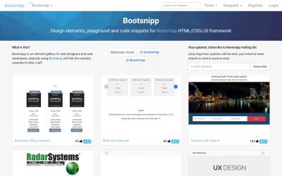 bootsnipp.com screenshot