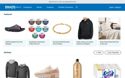 bradsdeals.com screenshot