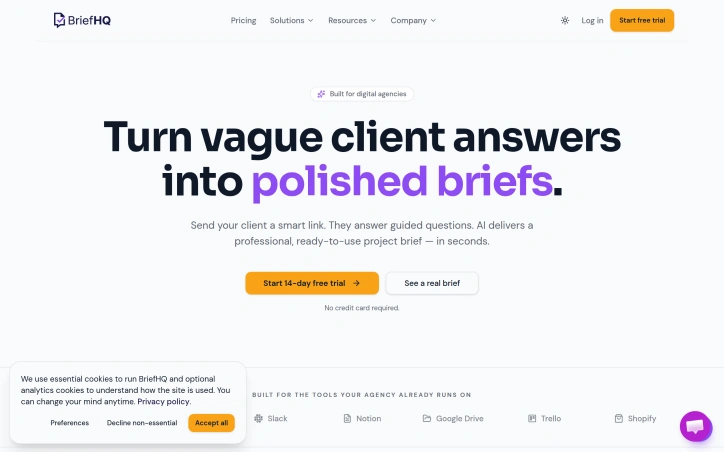 Preview of briefhq.net