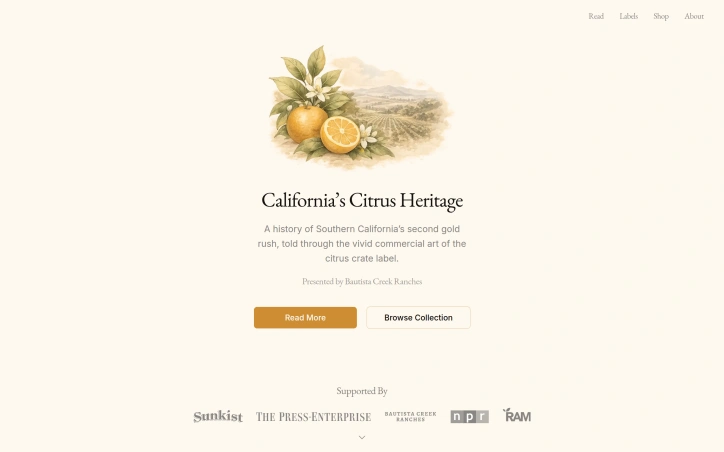 californiascitrusheritage.com screenshot