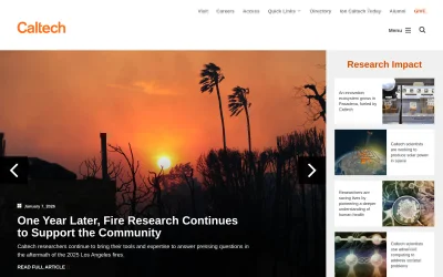 caltech.edu screenshot