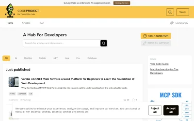 codeproject.com screenshot