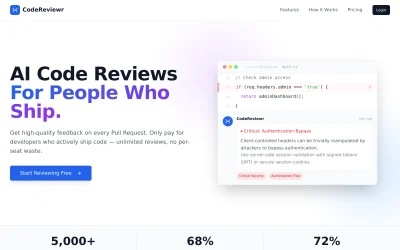 codereviewr.app screenshot