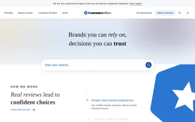consumeraffairs.com screenshot