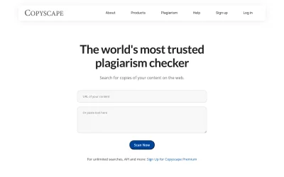 copyscape.com screenshot