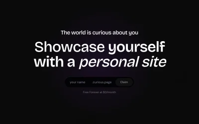 curious.page screenshot