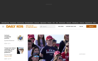 dailykos.com screenshot