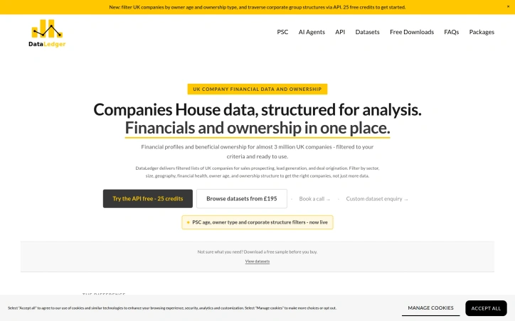 Preview of dataledger.uk