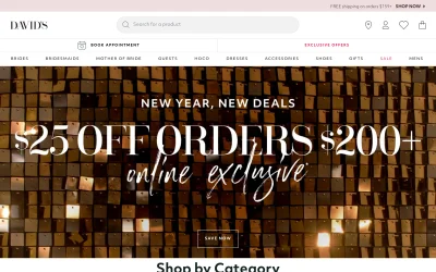 Preview of davidsbridal.com