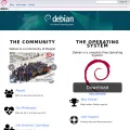 debian.org screenshot