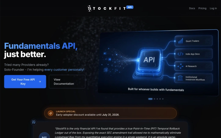 Preview of developer.stockfit.io