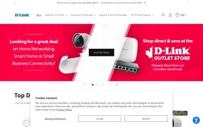 dlink.com screenshot