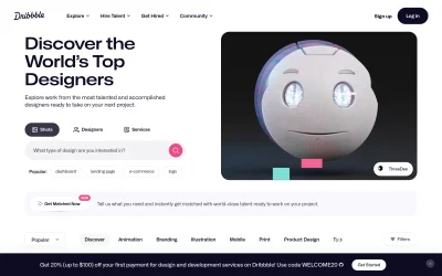 dribbble.com screenshot