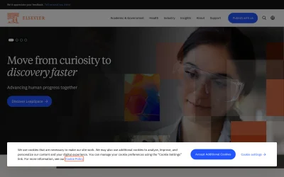 elsevier.com screenshot