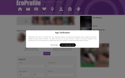 eroprofile.com screenshot