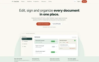 Preview of everytask.io