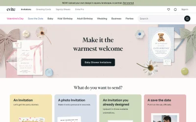 evite.com screenshot