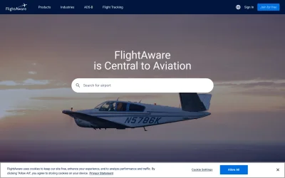 flightaware.com screenshot