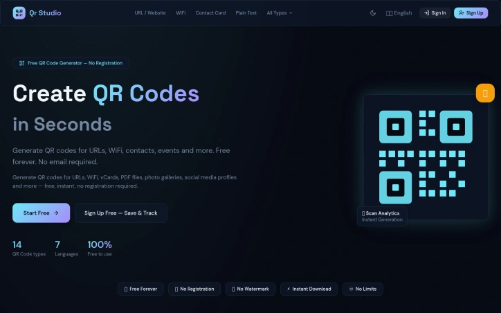 Preview of freeqrstudio.online