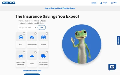 geico.com screenshot