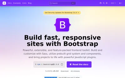getbootstrap.com screenshot