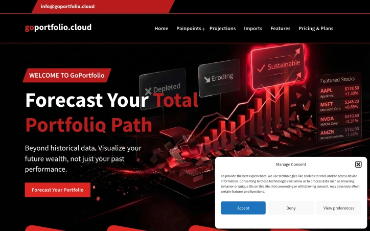 Preview of goportfolio.cloud