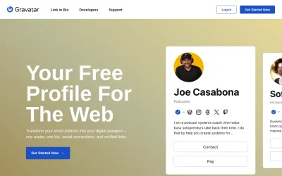 gravatar.com screenshot