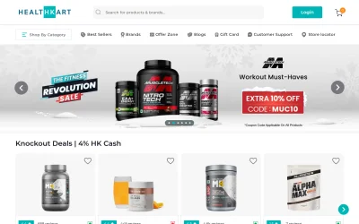healthkart.com screenshot