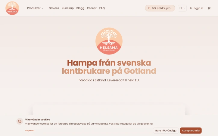 Preview of helsama.se