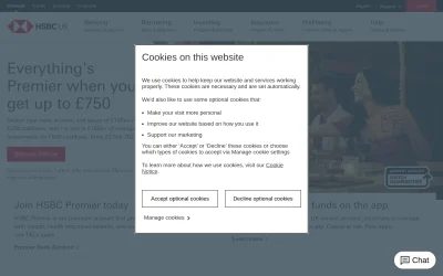 hsbc.co.uk screenshot