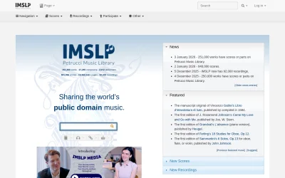 imslp.org screenshot