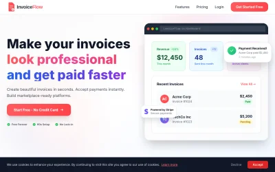 invoiceflow.cc screenshot