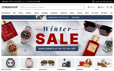 jomashop.com screenshot