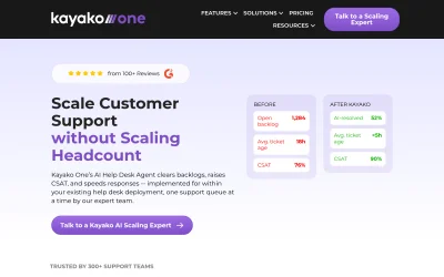 kayako.com screenshot