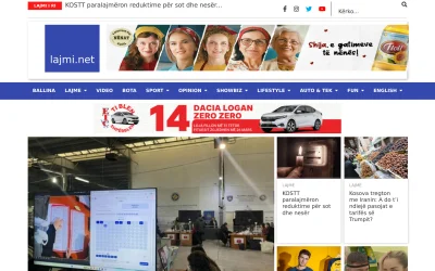 lajmi.net screenshot