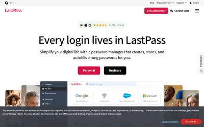 lastpass.com screenshot