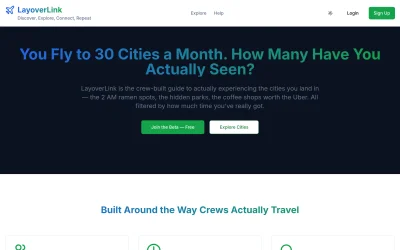 layoverlink.org screenshot
